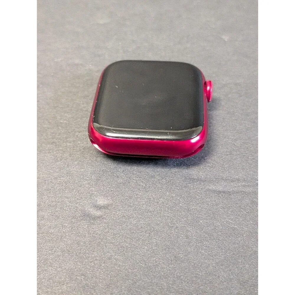Apple Watch Series 7 45mm Red Case Turns On **Locked - As Is